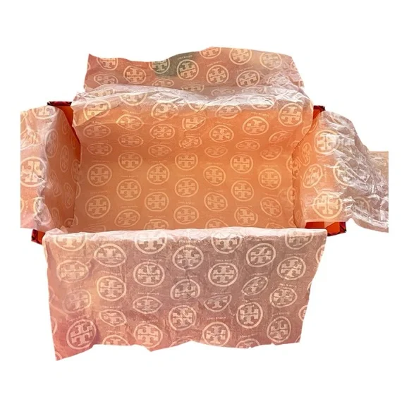 Tory Burch NIB French Gray & Gold Benton 2 Travel Ballet in leather in size 9.5 - Picture 6 of 12